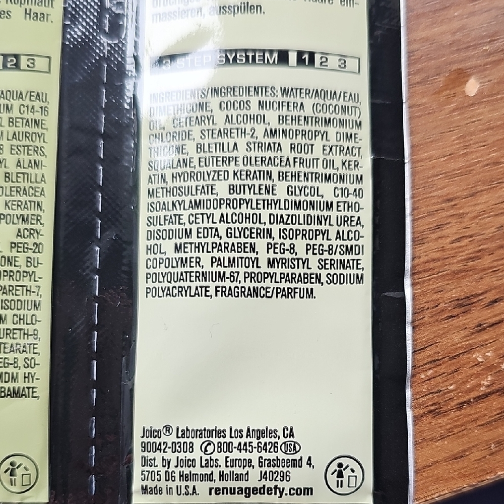 New Joico Re:nu Age Defy Hair Treatment Packets Pre-Shampoo & Shampoo X 5 Each - Picture 8 of 8